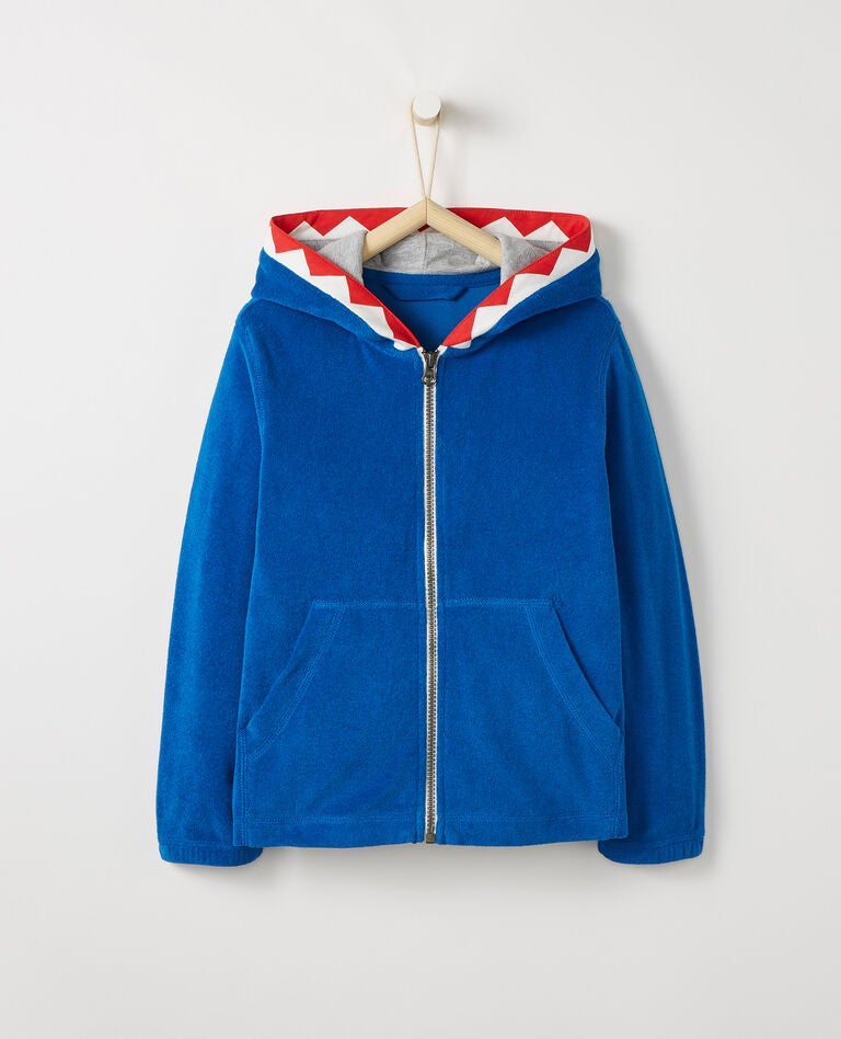 NWT HANNA ANDERSSON SURVIVOR JACKET HOODIE NAVY BLUE 90 3T 3